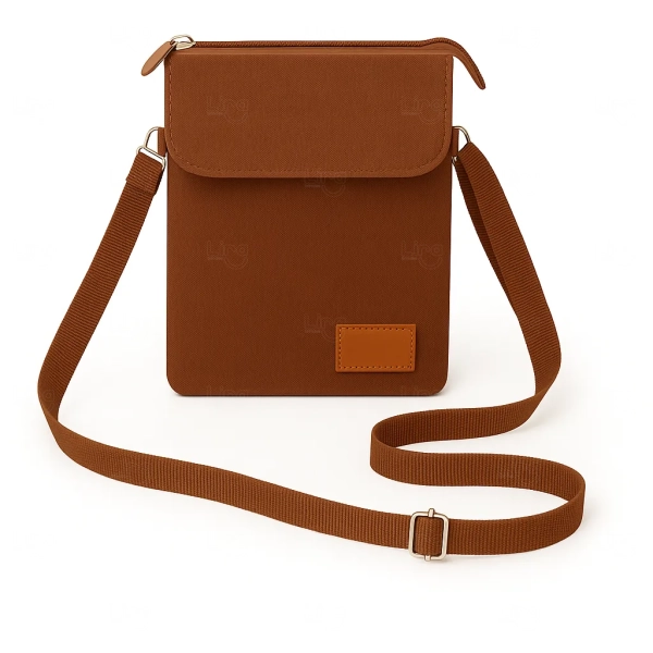 Mini Bolsa Transversal de Nylon Personalizada - 19 x 13,5 cm 