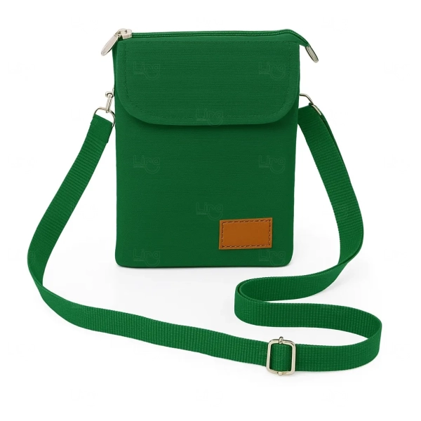 Mini Bolsa Transversal de Nylon Personalizada - 19 x 13,5 cm 
