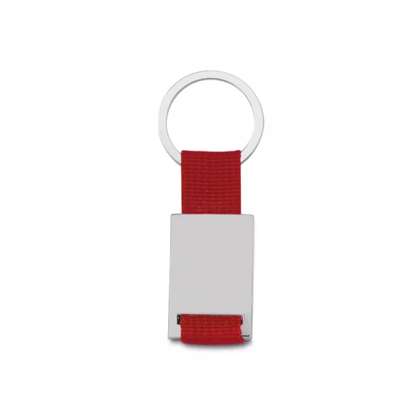 Chaveiro de Metal com Fita em Nylon 
