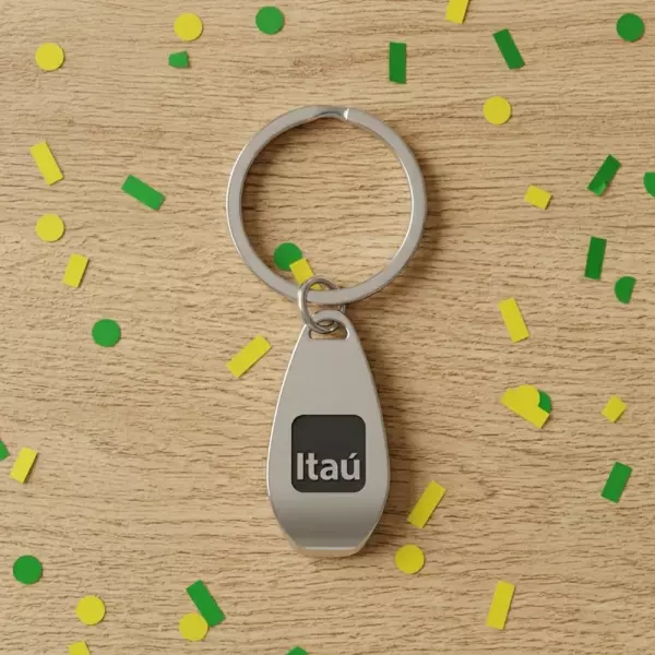 Chaveiro de Metal com Abridor Personalizado