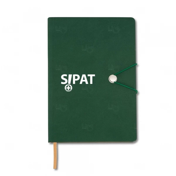 Moleskine com Fecho de Pino Personalizado - 21 x 14,8 cm 