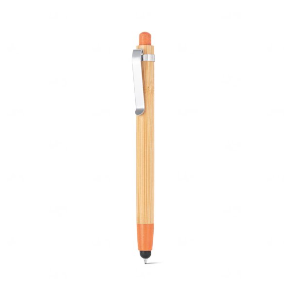 Caneta em Bambu com Touch Personalizada 