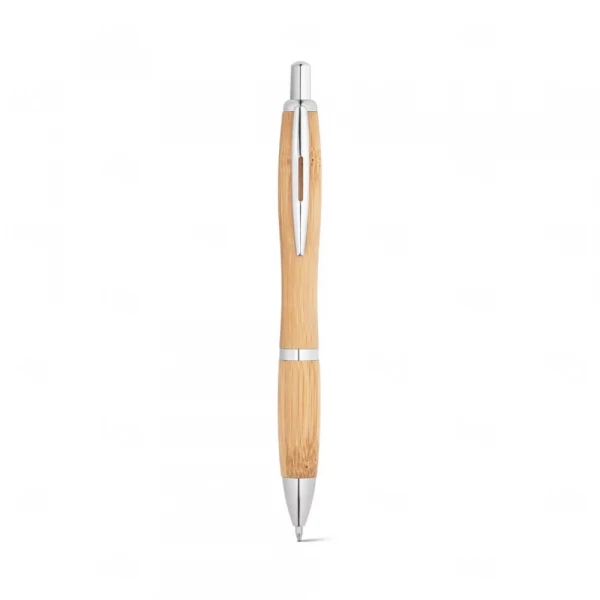 Caneta em Bambu com Tinta Preta Personalizada 