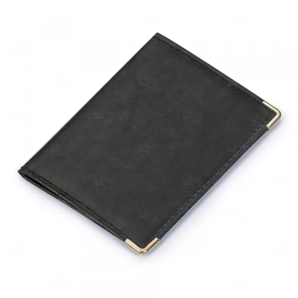 Porta Documentos Personalizado em Couro Sintético - 12,2 x 17,7cm 