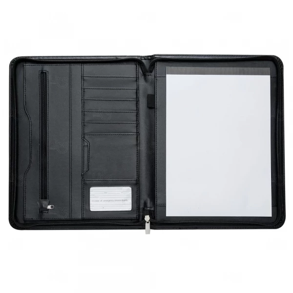 Pasta de Convenção com Zíper Personalizada 