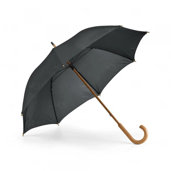 Guarda-Chuva com Pega em Madeira Manual Personalizado 