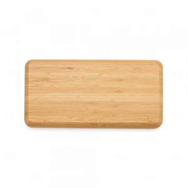 Petisqueira de Bambu Retangular 26x13cm Personalizada 