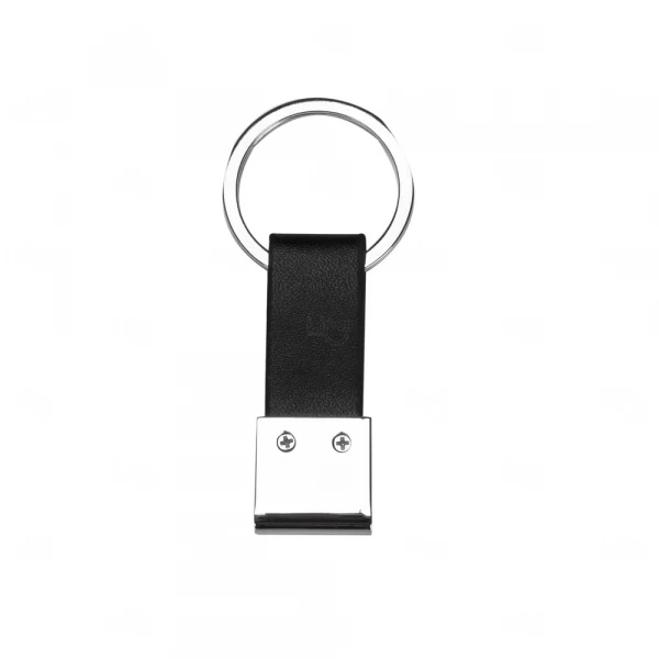 Chaveiro de Metal e Couro Sintético Personalizado 
