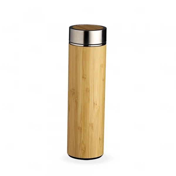 Garrafa Ecológica Personalizada de Bambu com Infusor - 500ml 