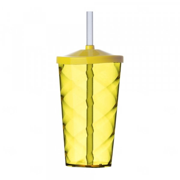 Copo Espiral 550 ml com Canudo Personalizado 