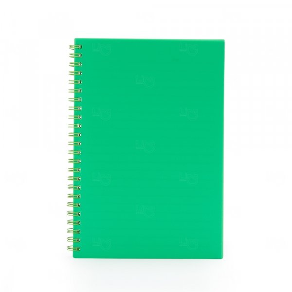 Caderno A5 Plástico Personalizado - 21,2 x 15 cm 