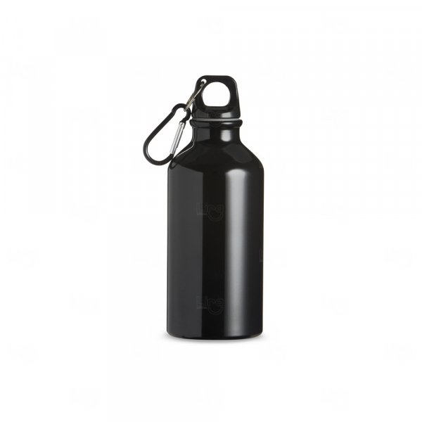 Garrafa Alumínio 420ml com Mosquetão Personalizado 
