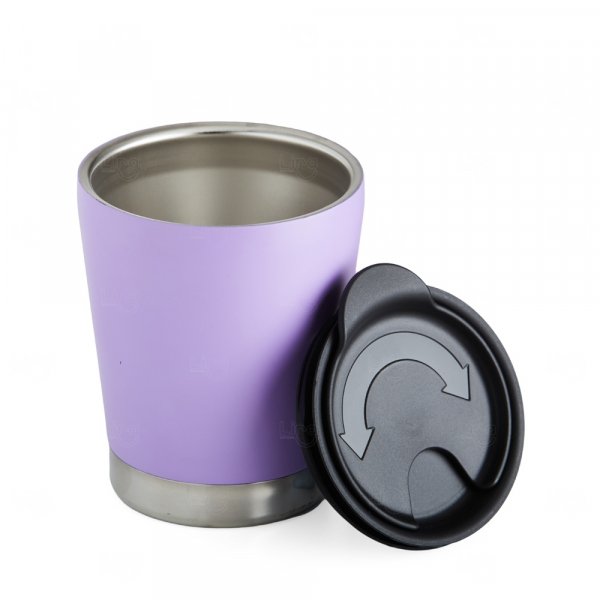 Copo Térmico Inox com Tampa Personalizado - 300ml 