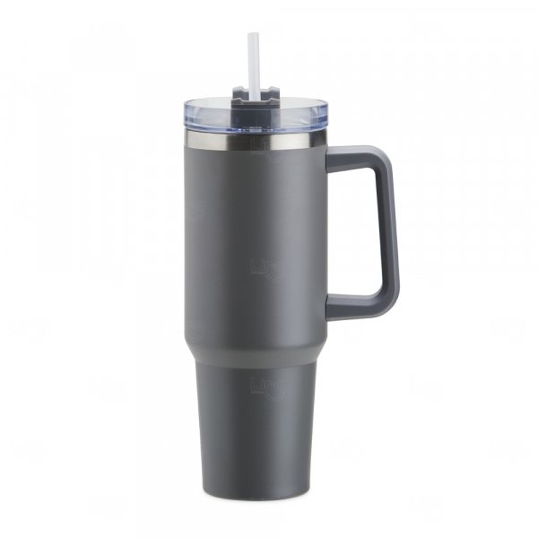 Caneca Térmica Personalizada - 1,2L Cinza