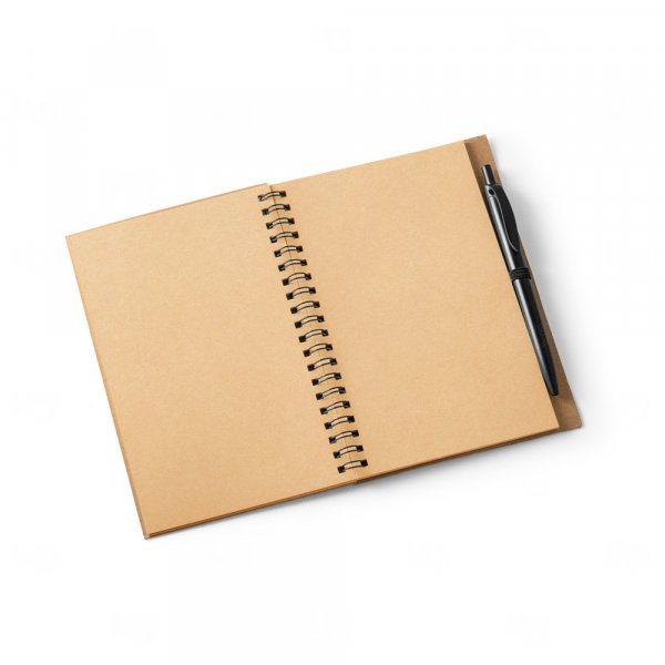 Caderno Eco em Cortiça com Caneta Personalizado - 17,8 x 13 cm 