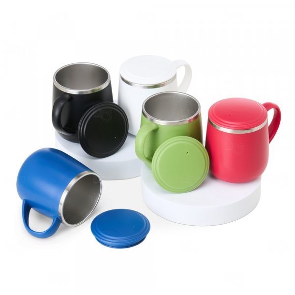 Caneca Isotérmica Inox 370ml Personalizada 