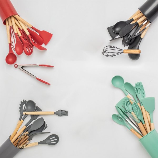 Kit com 12 Utensílios de Cozinha Personalizado 