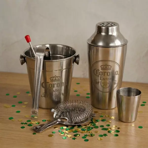 Kit Bar em Aço Inox Personalizado - 5 Peças