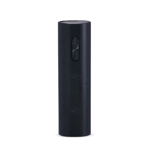 Mini Abridor de Vinho Elétrico Personalizado Preto