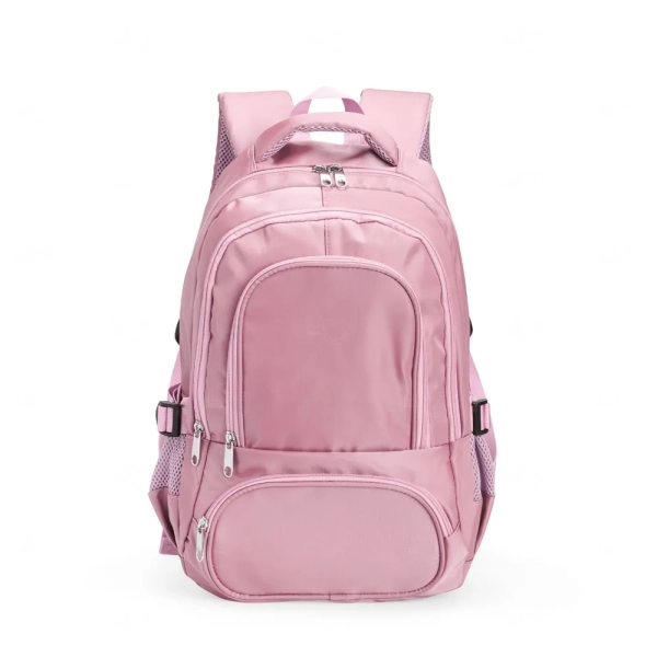 Mochila em Poliéster 17L Impermeável Personalizada Rosa