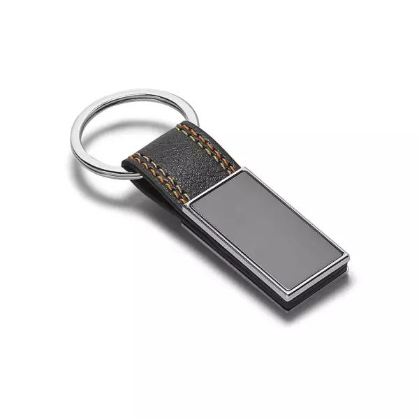 Chaveiro Metal e Couro Sintético Personalizado 