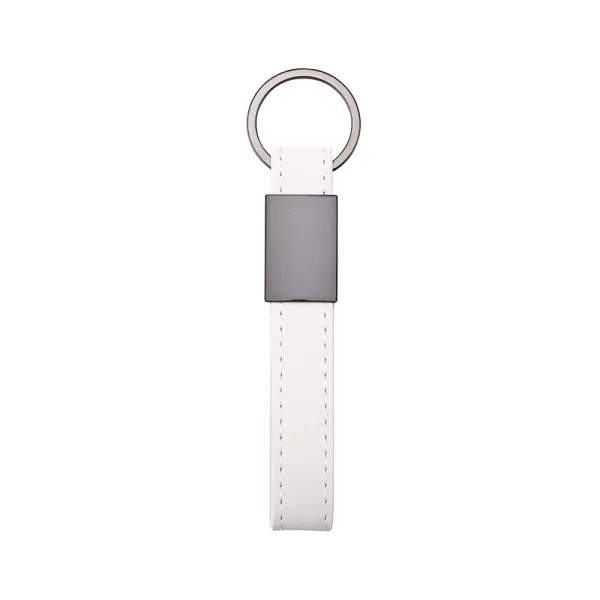 Chaveiro de Couro Sintético e Metal Personalizado 