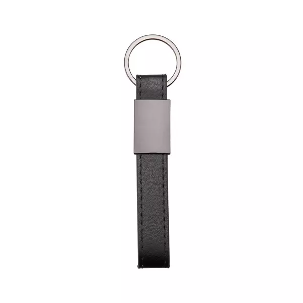 Chaveiro de Couro Sintético e Metal Personalizado 