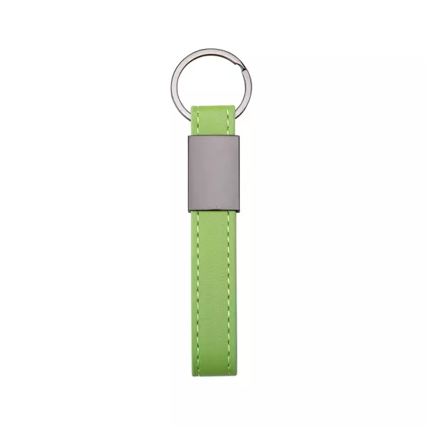 Chaveiro de Couro Sintético e Metal Personalizado 