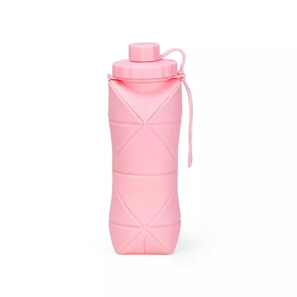 Garrafa Dobrável Silicone 600ml Personalizada 