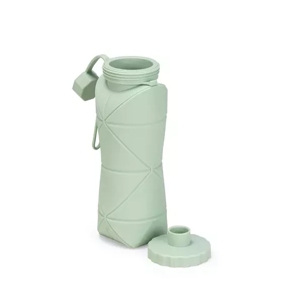 Garrafa Dobrável Silicone 600ml Personalizada 
