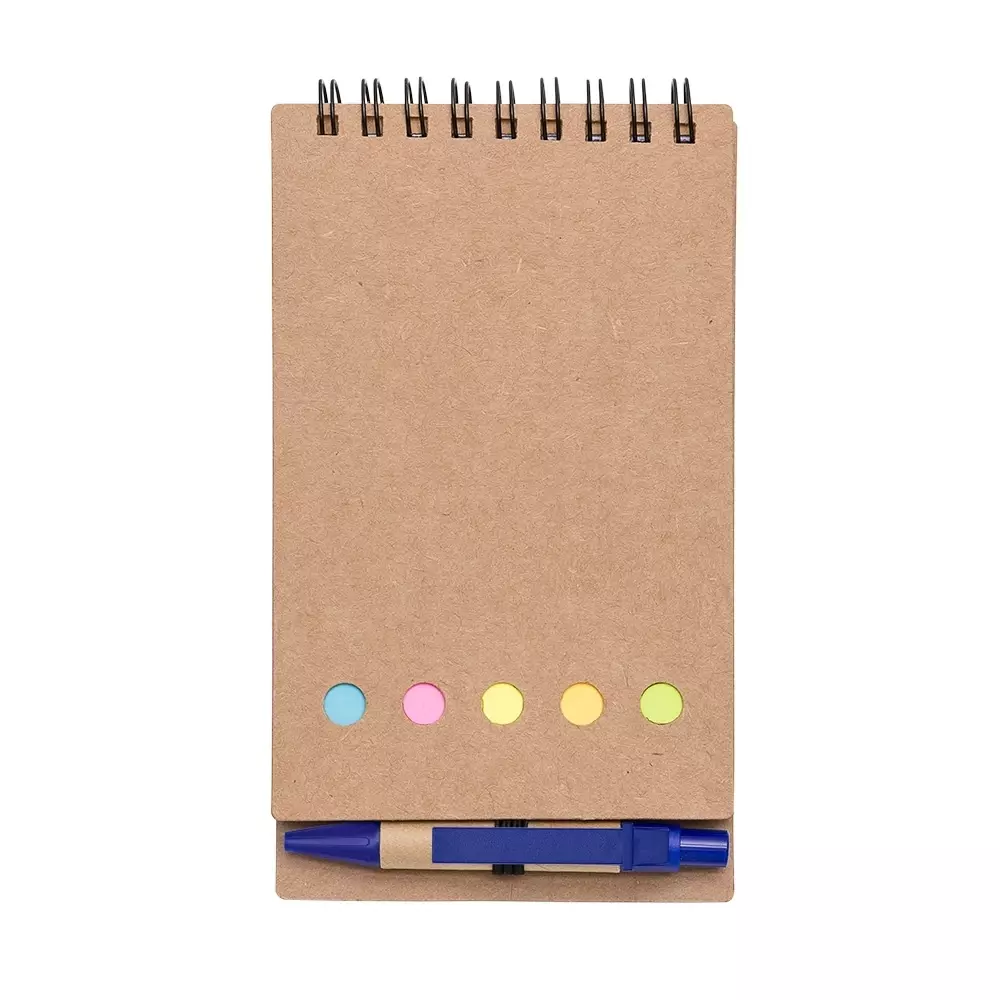 Bloco De Anotações Eco e Post It Personalizado - 15,8 x 8,8 cm Azul