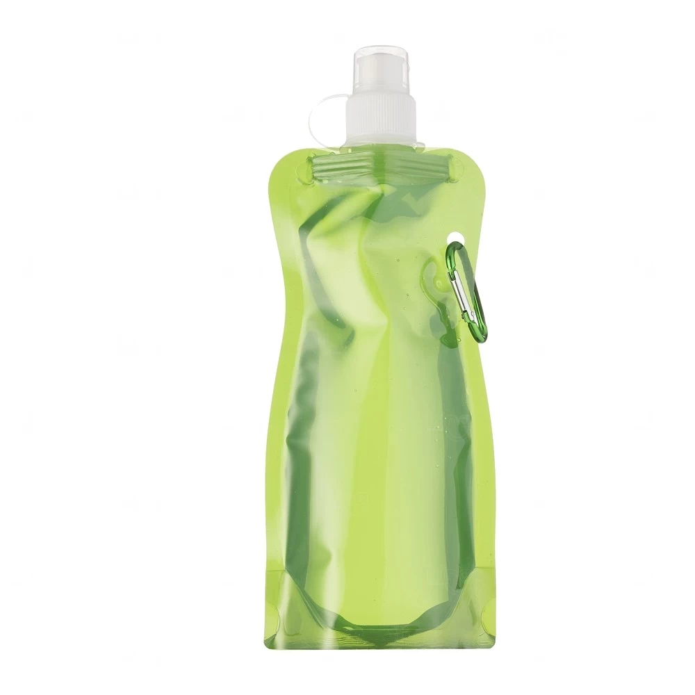 Squeeze Plástica Dobrável 450ml com Mosquetão Personalizada 
