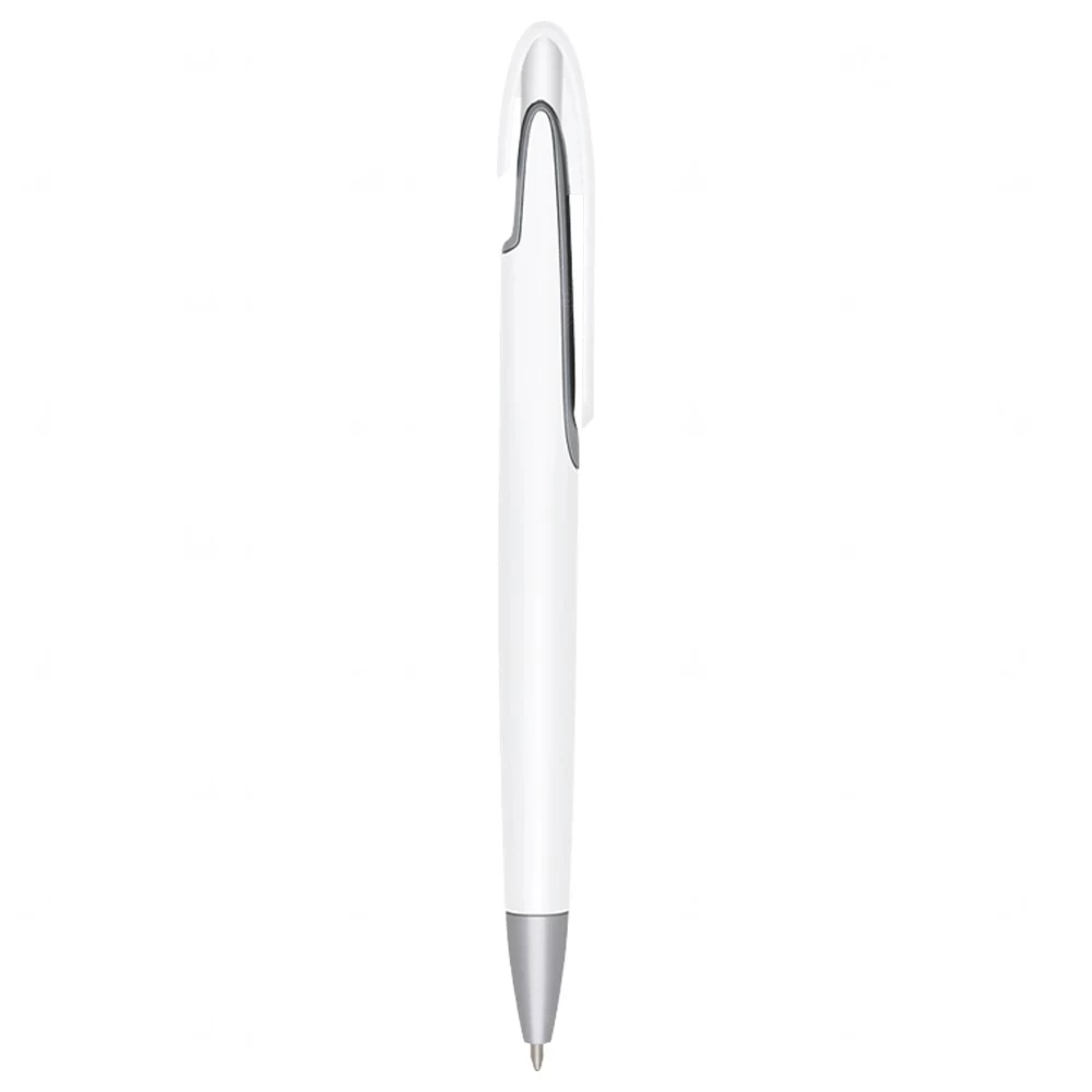 Caneta Plástica Personalizada Branco