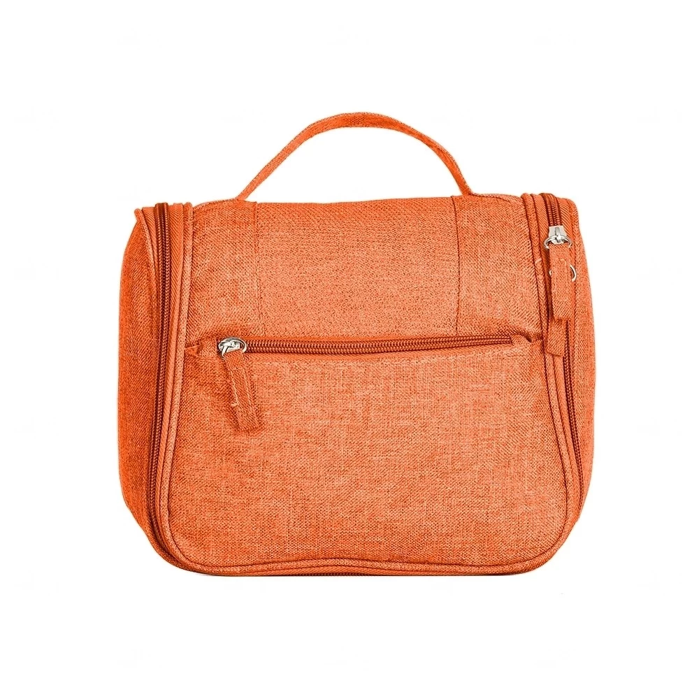 Nécessaire Organizadora em Nylon Oxford Personalizada Laranja