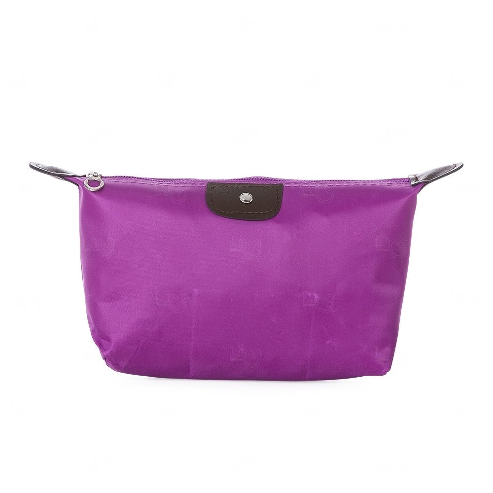 Nécessaire em Poliéster Impermeável Personalizada Roxo