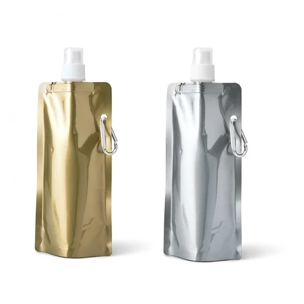 Squeeze Dobrável Metalizado 460ml Personalizado 