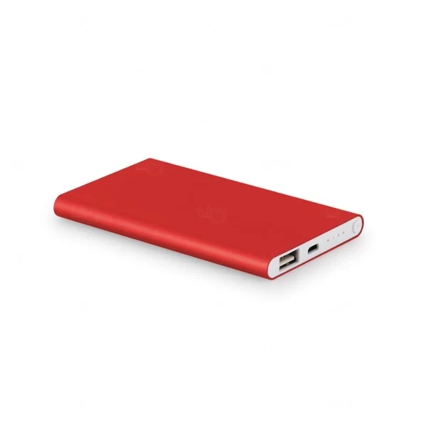 Power Bank Portátil Slim Colorido Personalizado -  4.400 mAh 
