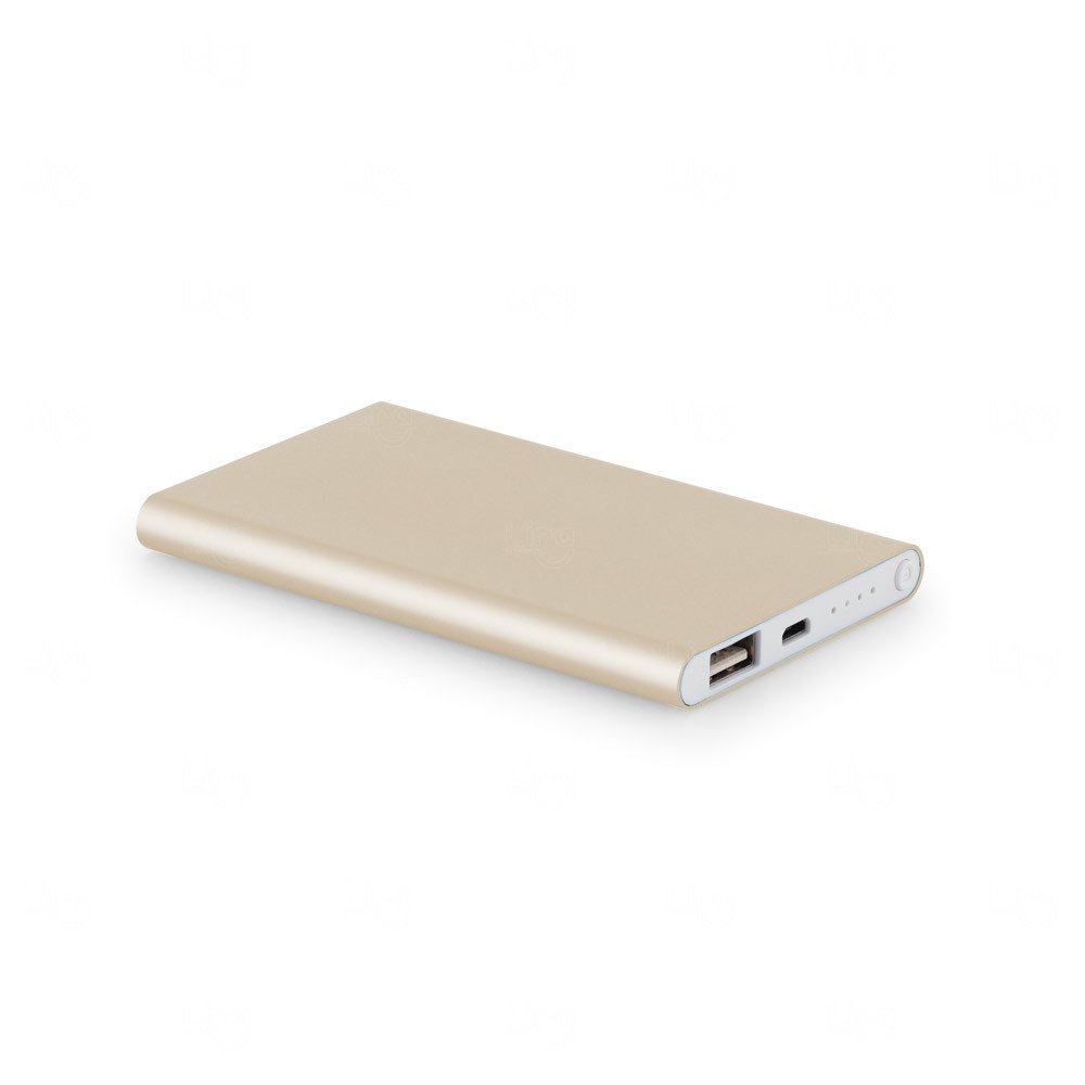 Power Bank Portátil Slim Colorido Personalizado -  4.400 mAh 