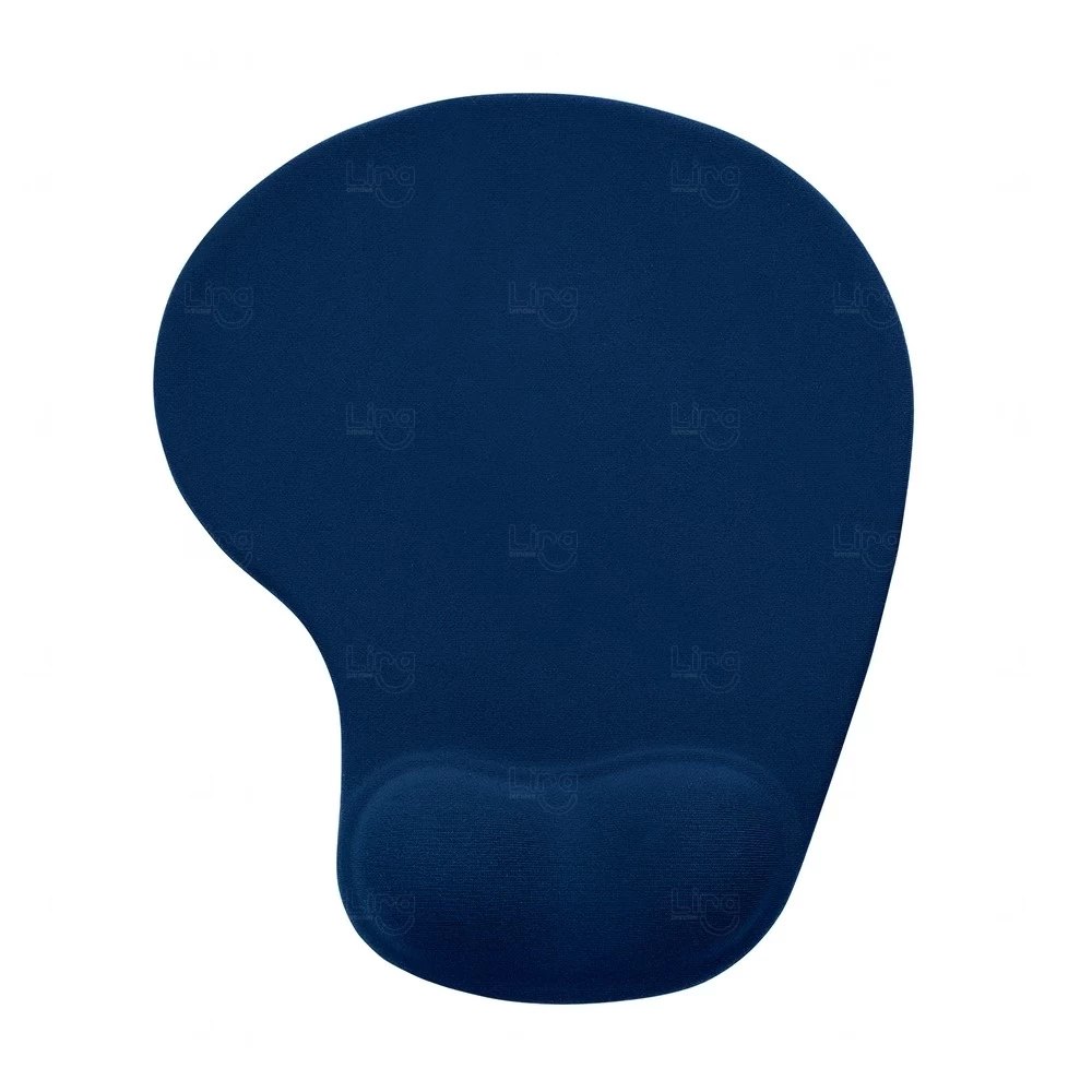 Mouse Pad com Apoio em Silicone Personalizado Azul Escuro