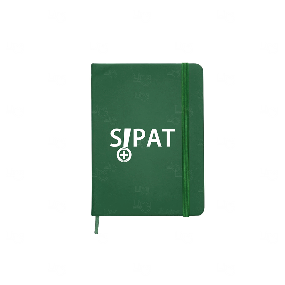 Moleskine Emborrachado Personalizado - 18,1 x 13,1 cm Verde