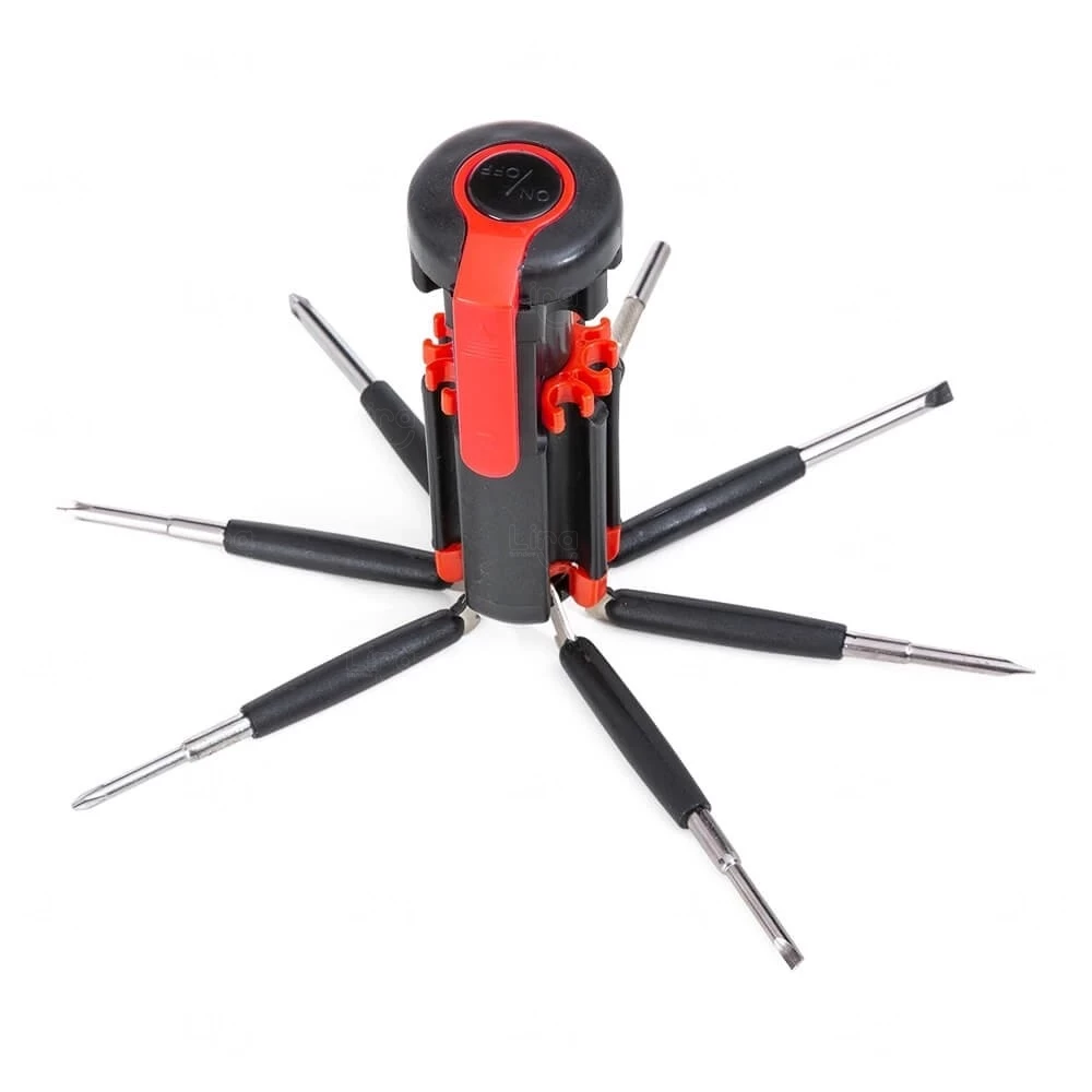 Kit Ferramentas 7 Chaves com Lanterna Personalizado 