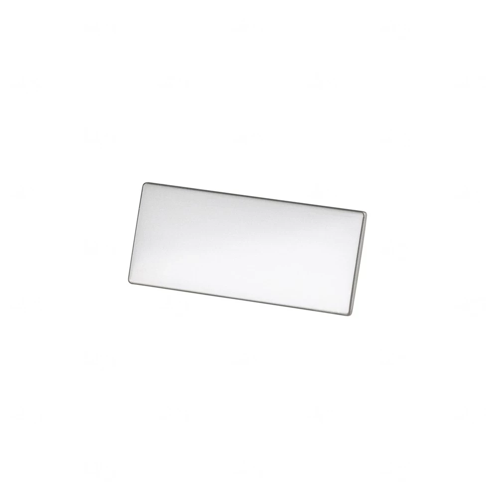 Plaquinha Metálica 4,5 x 2 cm Personalizada Prata