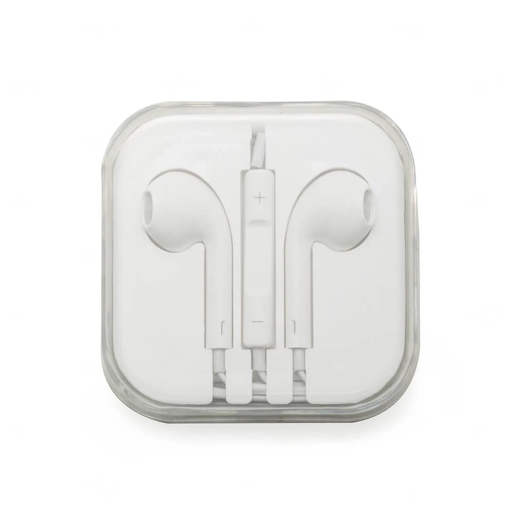 Fone de Ouvido Com Entrada P2 Personalizado Branco e Branco