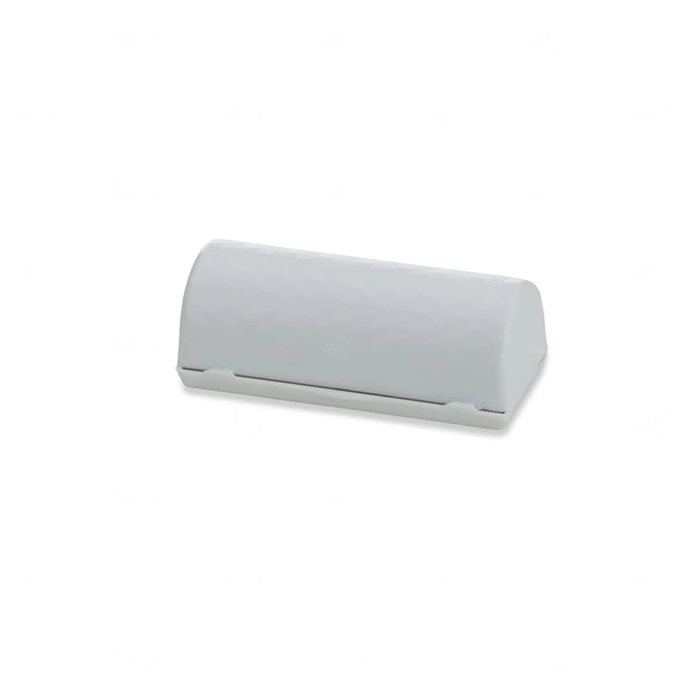 Porta-Batom com Espelho Personalizado Branco