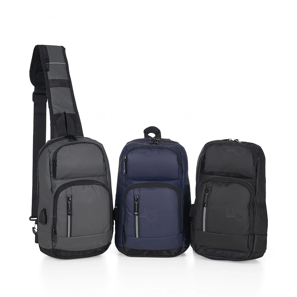 Mochila de Ombro 10L em Couro Sintético Personalizada 