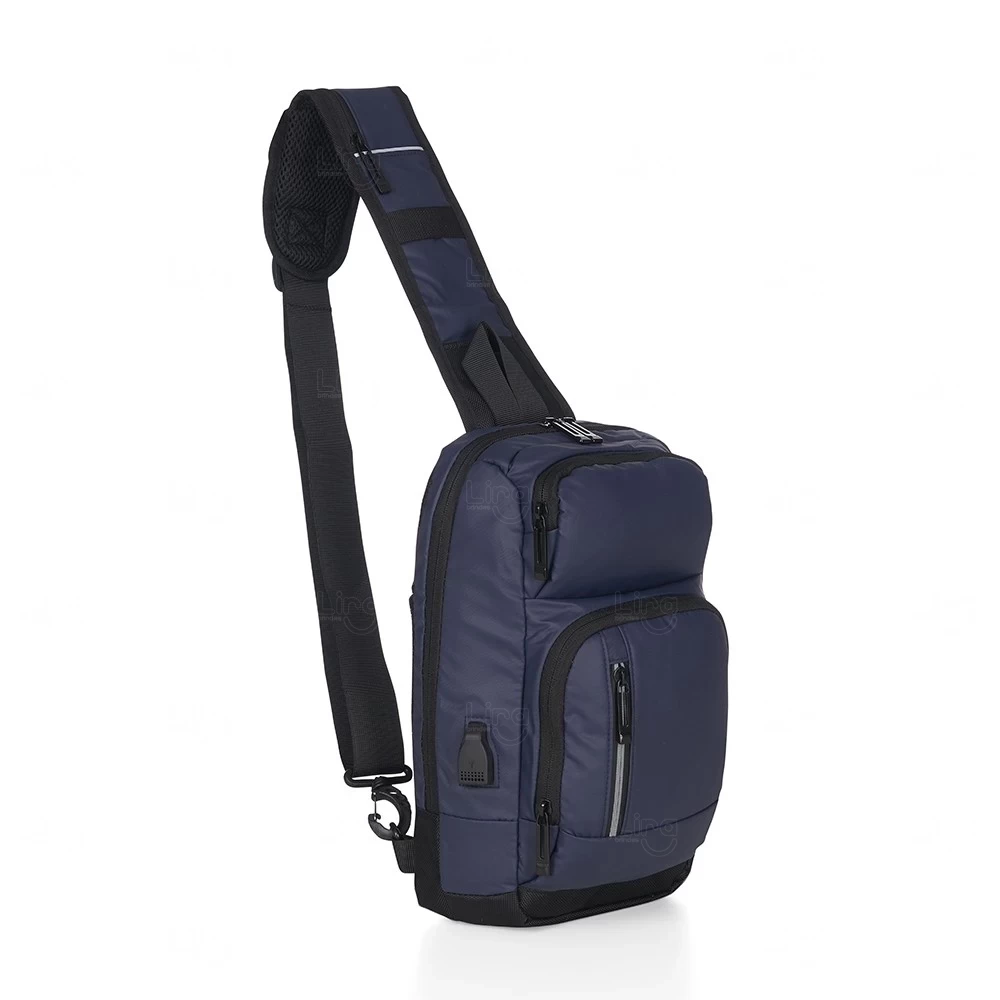 Mochila de Ombro 10L em Couro Sintético Personalizada 