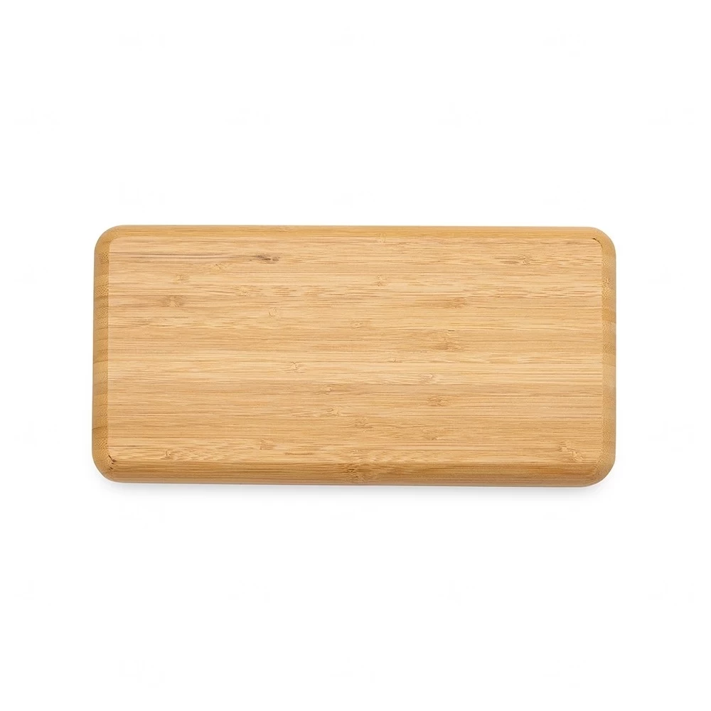Petisqueira de Bambu Retangular 26x13cm Personalizada 