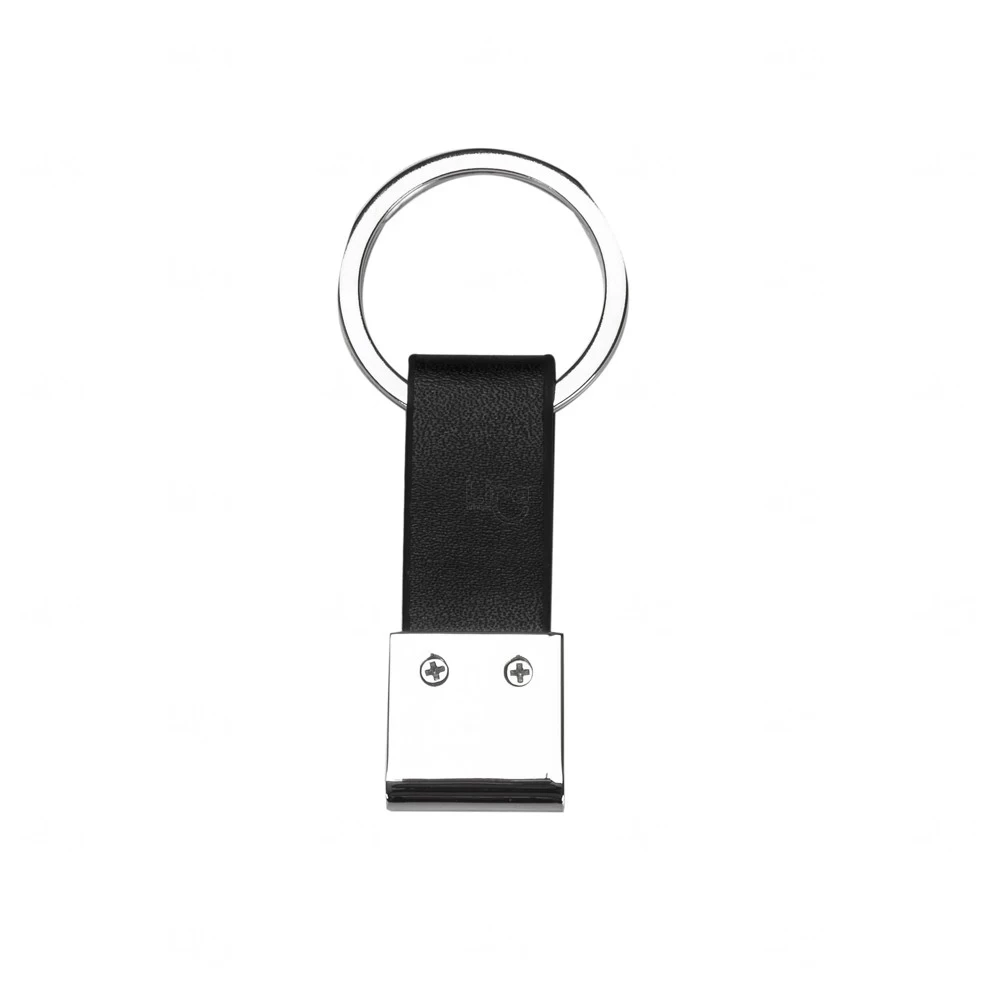 Chaveiro de Metal e Couro Sintético Personalizado 