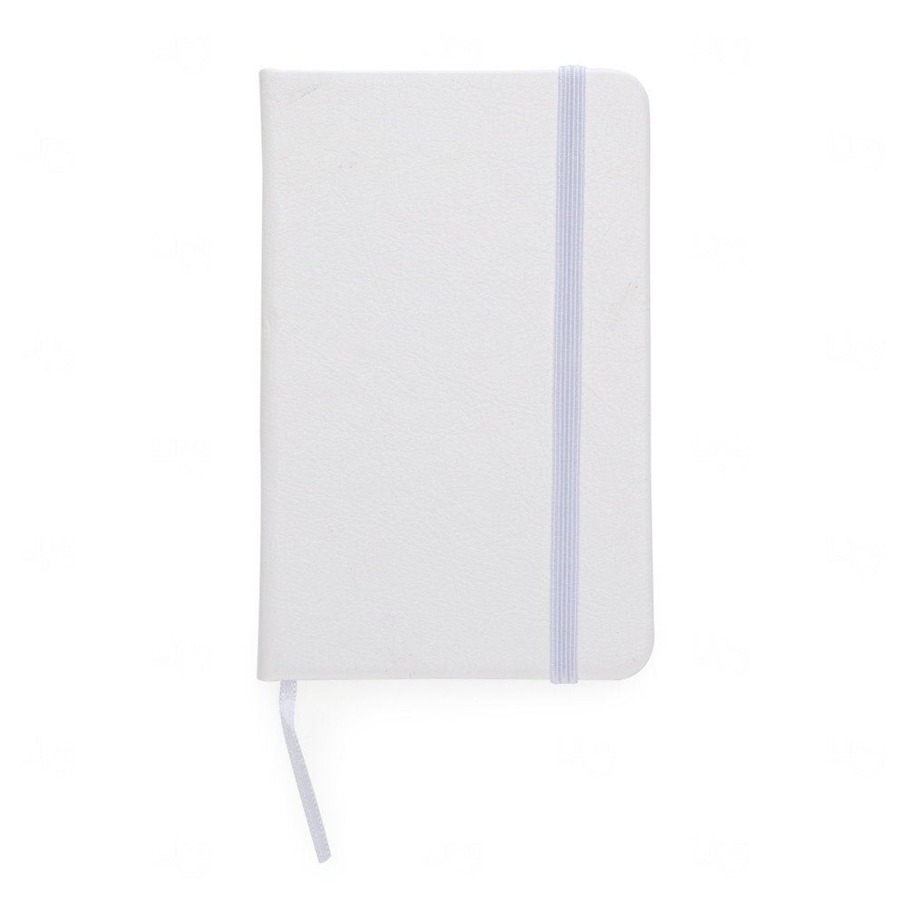 Moleskine em Couro Sintético Personalizado - 14,4 x 8,8 cm Branco