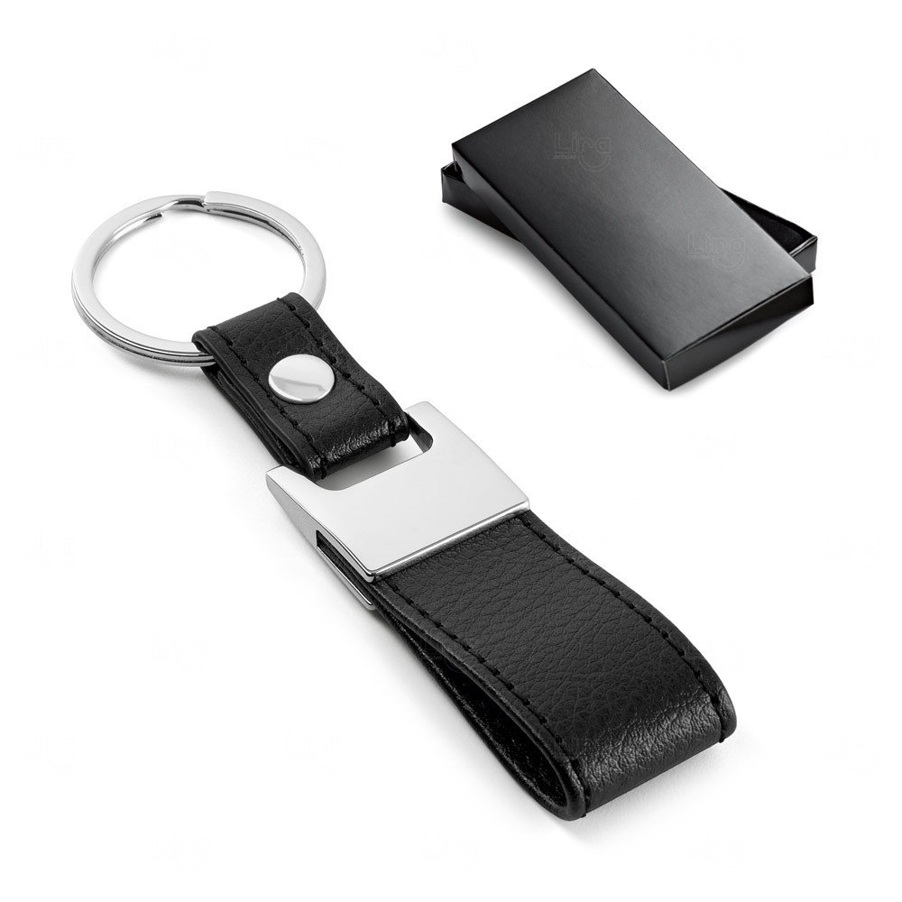 Chaveiro em Couro com Metal Personalizado 